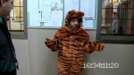 Бородач в костюме тигра